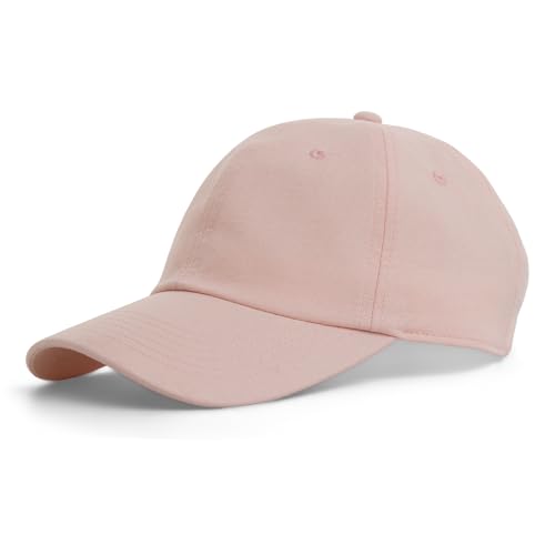 Linen Cotton Baseball Cap, Summer Breathable Dad Hat Men Women - color: Pink