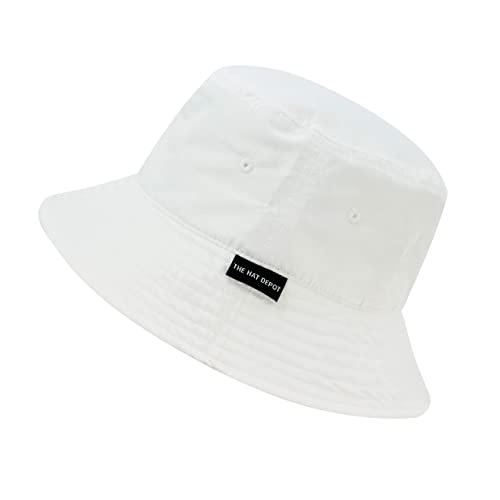 Lightweight Quick Dry Packable Bucket Sun Hat for Men Women – UPF Outdoor Fishing Hiking Beach Travel Safari Hat - color: 2. Light - White, size: Small-Medium