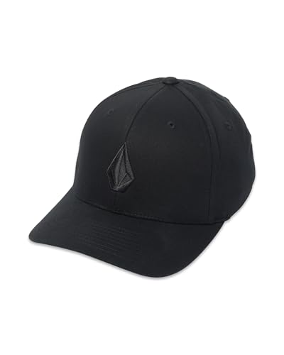 Volcom Men's Full Stone Heather Xfit Hat - color: Black on Black, size: Small