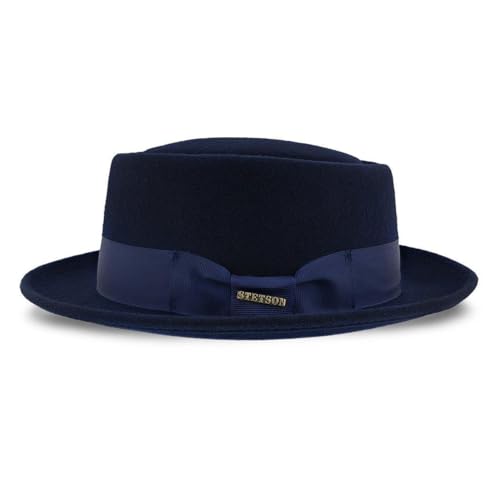 Stetson Cranston Men's Wool Dress Hat - color: Navy, size: X-Large