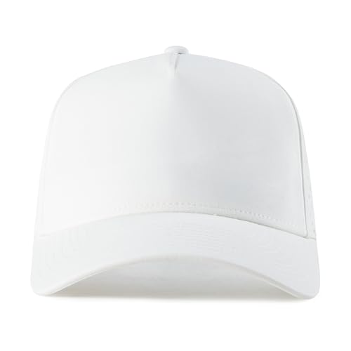BOTVELA Men Adjustable Snapback Laser Cut Mesh Baseball Cap - color: White