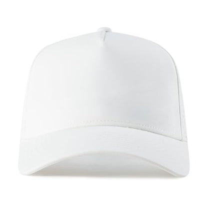 BOTVELA Men Adjustable Snapback Laser Cut Mesh Baseball Cap - color: White