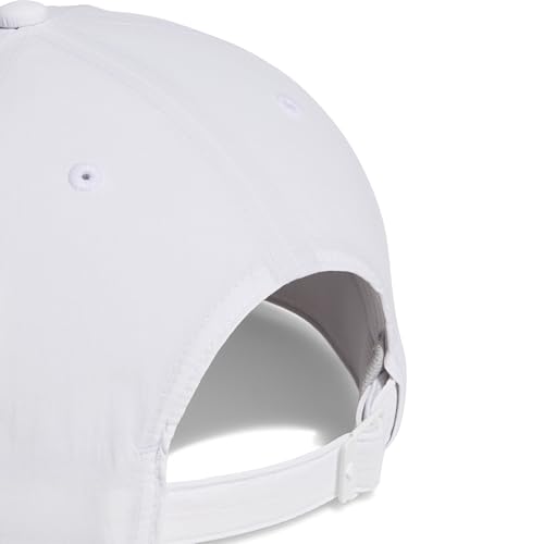 Adidas Unisex 5 Panel Crinkled Nylon Golf Hat - color: White, size: One Size
