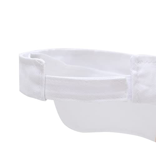 ANDICEQY Retro Ripped Sun Visor Hat, Baseball Sun Visors for Women and Men - color: Retro White