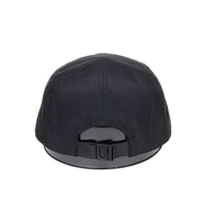 WITHMOONS Low Profile 5 Panel Hat Cap Waterproof Golf Camp Fishing Lightweight Jockey Flat Bill YZ20114 - color: Black, size: Large