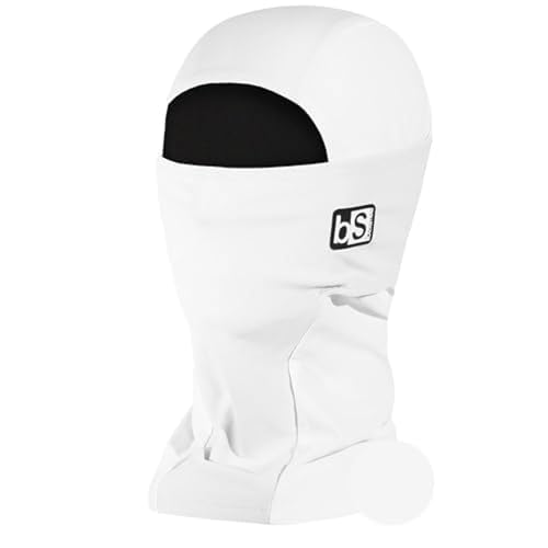 BLACKSTRAP Expedition Hood Balaclava Face Mask – Dual Layer, Breathable, Moisture-Wicking, and Helmet-Compatible - color: White