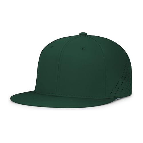 Pacific Headwear Unisex-Adult Pacific Headwear Premium Lightweight Perforated Pacflex Cap Powered By Coolcore® - color: Dark Green, size: X-Small