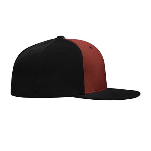 Pacific Headwear Unisex-Adult Pacific Headwear Premium P-tec Flexfit® Cap - color: Red/Black/Black, size: X-Small