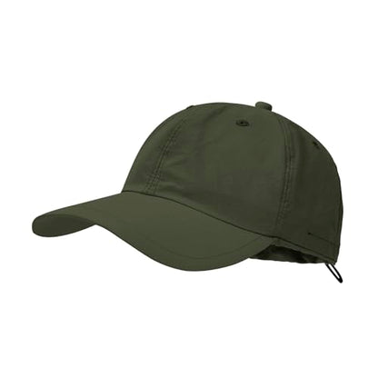 American Trends Mens Sun Hat with Neck Flap, UV Protection Outdoor Flap Hat, Packable Soft Fishing Hiking Gardening Hat - color: Green