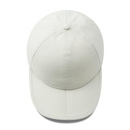Clakllie Quick Dry 5 Panel Cap for Men Summer Folding Outdoor Hat Breathable Baseball Cap Unstructured Running Hiking Hats - color: Cduk-bssq2582-cream