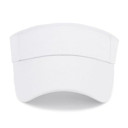 Quick-Dry Sun Visors for Women-Anti-Wrinkle Adjustable Sports Visor Hat Golf Tennie Running Beach Hat Solid White