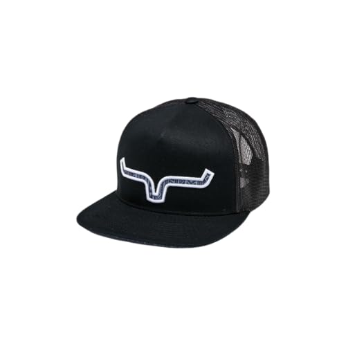 Kimes Ranch Unisex Delano Hat – High-Profile Western Snapback with 3D Embroidery - color: Black