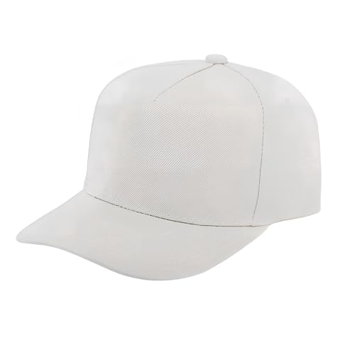 5-Panel Baseball Cap for Workouts, Hiking, Outdoor Sports, Customizable DIY Design, All-Season Comfort Fit, Adjustable - color: Beige