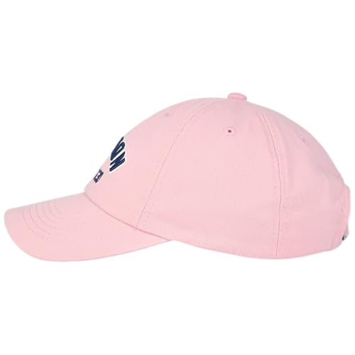 E BY ELIDAN Boston EST 1630 Dad Hat, Embroidered Cotton Baseball Cap - color: Pink