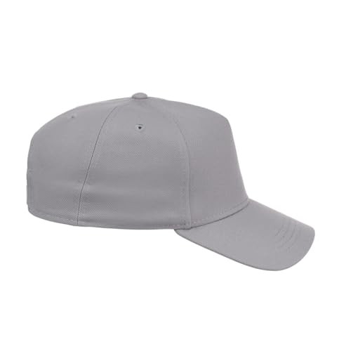 Lids Blank Hook Shot A-Frame Adjustable Snapback Hat – Breathable Mesh & Lightweight | Curved Bill | One Size Fits Most - color: Light Grey