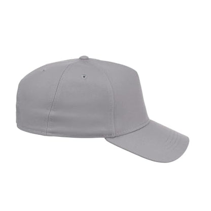Lids Blank Hook Shot A-Frame Adjustable Snapback Hat – Breathable Mesh & Lightweight | Curved Bill | One Size Fits Most - color: Light Grey
