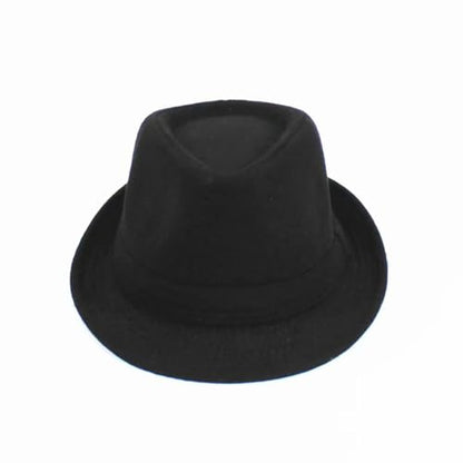 Mens Fedora Hats Classic Manhattan Womens Fedora Hat - color: Black