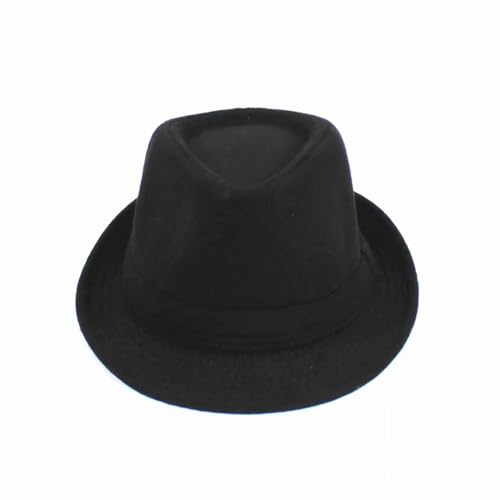 Mens Fedora Hats Classic Manhattan Womens Fedora Hat - color: Black