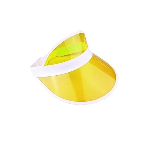 Boolavard Sun Visor Hats Cap Sports Beach Tennis Golf Headwear for Women Men - color: Yellow