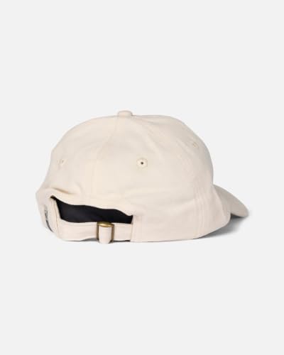 Off White Unstructured Cotton Canvas Dad Hat with Metal Adjuster by Salty Crew