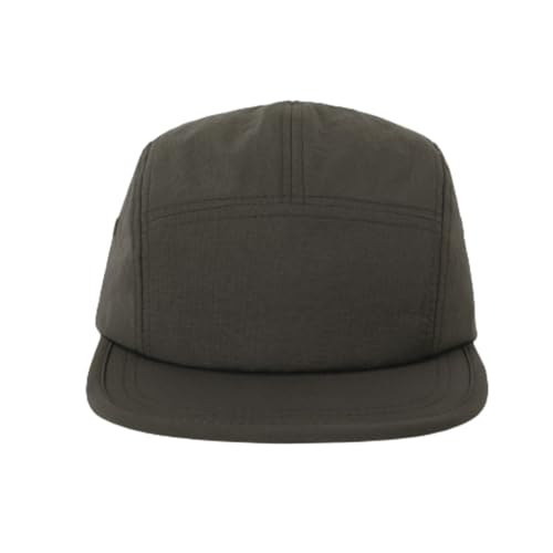 5 Panel Running Hat Waterproof Nylon Sun Hat Quick Dry Plain Baseball Cap for Men Women - color: Coffee