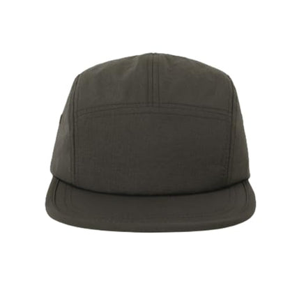 5 Panel Running Hat Waterproof Nylon Sun Hat Quick Dry Plain Baseball Cap for Men Women - color: Coffee