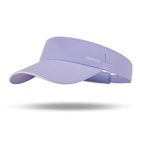 FEINION Women Stretchy Sun Visor with Sunglass Slot Baseball Hat - color: Purple