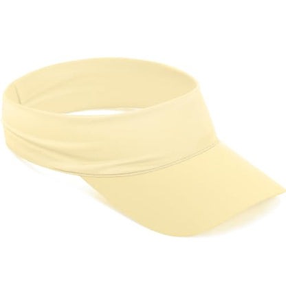 ROYBENS Cooling Visor Hat Women Men, Elastic Headband Sun Visor Golf Cap - color: Beige Yellow