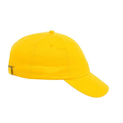 Lids Blank Baseline Dad Adjustable Strapback Hat - color: Gold