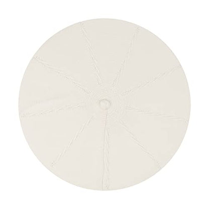 Gllutt Beret Hat French Style Stretchy Knitting Solid Color Both Side Usable - color: White