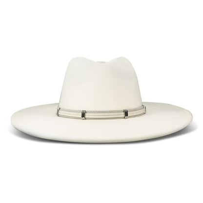 Lucky Brand Womens Ranger Hat | Wide Brim | Felt | Rancher | Americana | Western Inspired | Classic | Fashion | Cowboy - color: Wide Brim Ranger - Cream