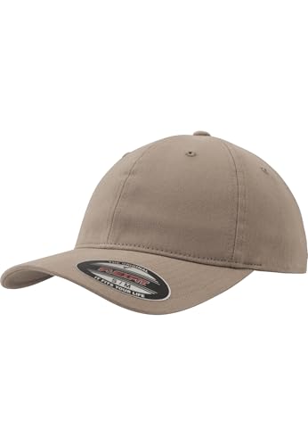 Flexfit Garment Washed Cotton Dad Hat Caps, Unisex, Garment Washed Cotton Dad Hat - color: Khaki, size: Large-X-Large