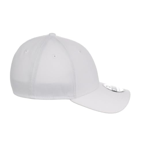 New Era Blank Custom 39THIRTY Stretch-Fitted Cap (US, Alpha, Medium, White)