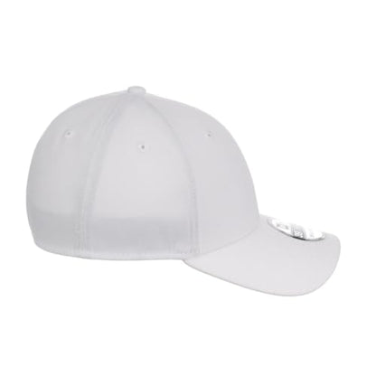 New Era Blank Custom 39THIRTY Stretch-Fitted Cap (US, Alpha, Medium, White)