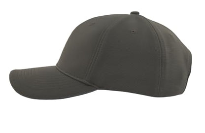 TSSGBL Men's Plain Baseball Hat - OSFM & XXL Big Head Fit，Adjustable Structured Ball Cap with Reflective Sandwich Brim - color: Charcoal, size: Medium-Large