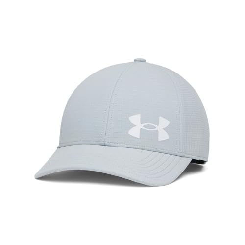 Under Armour Isochill ArmourVent Fitted Baseball Cap - color: (466) Harbor Blue / / White, size: Large-X-Large