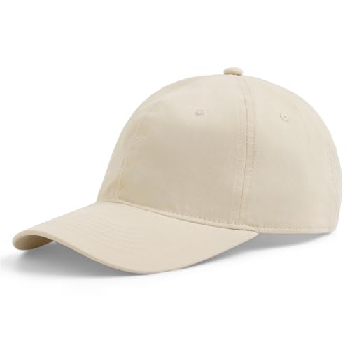 Hot Summer Baseball Cap, 35% Thinner Cotton Dad Hat Lightweight - color: Beige