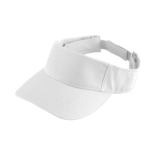 Augusta Sportswear Sport Twill Visor - color: White