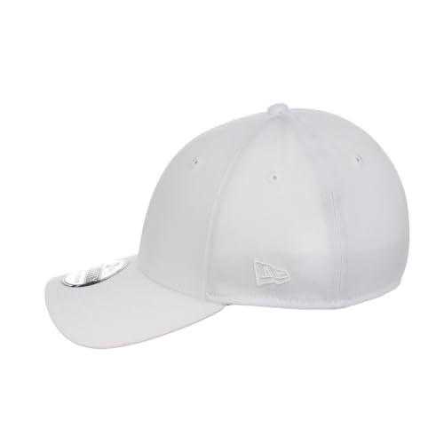 New Era Blank Custom 39THIRTY Stretch-Fitted Cap (US, Alpha, Medium, White)