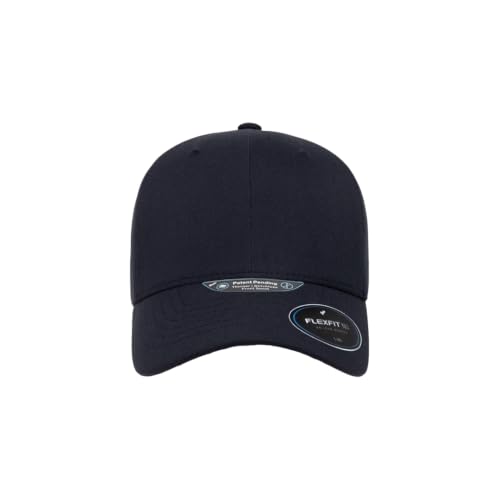 Flexfit NU Tri-Layer Athletic Fitted Baseball Cap with Seam-Sealed Taping - color: Dark Navy, size: Small-Medium