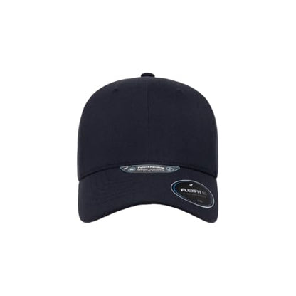 Flexfit NU Tri-Layer Athletic Fitted Baseball Cap with Seam-Sealed Taping - color: Dark Navy, size: Small-Medium