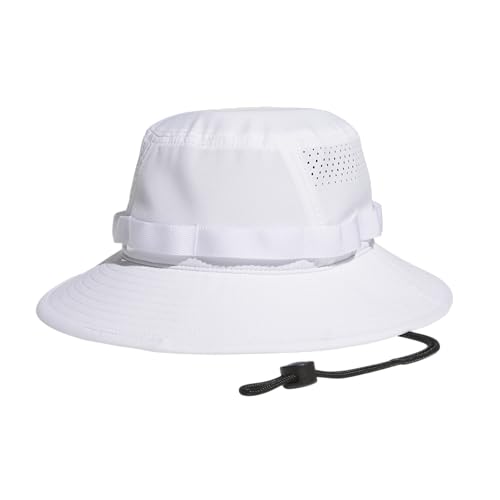 adidas Men's Victory Bucket Hat Boonie - color: White/Onix Grey/Black/5, size: Large-X-Large