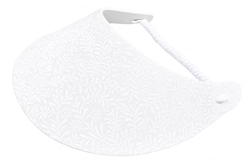 Women's Black White Design Lightweight Packable Foam Visor for Sun Protection and Outdoor Activities - color: B&w 8n