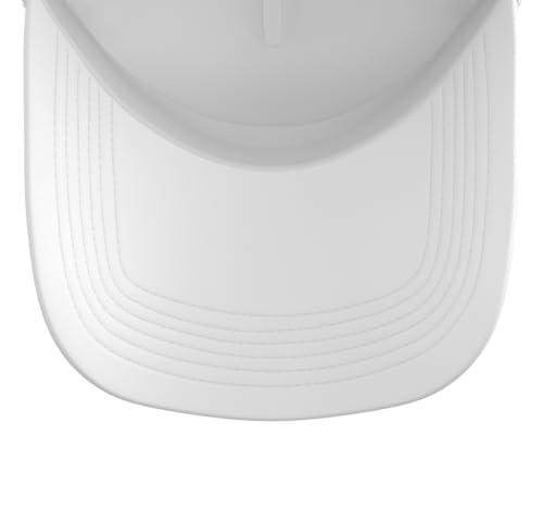 Later Alligator Trucker Hat with Adjustable Mesh Back - color: White