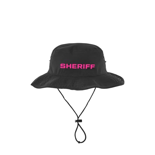 13Fifty Sheriff Training Reflective Boonie Sun Hat - color: Black & Pink