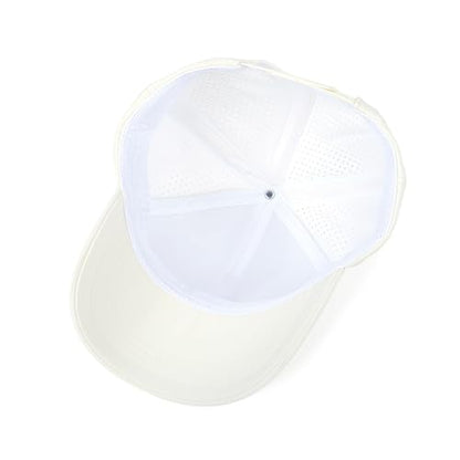 5 Panel Baseball Cap Quick Dry Mesh Snapback Hat for Women Men - color: Navy+khaki+offwhite