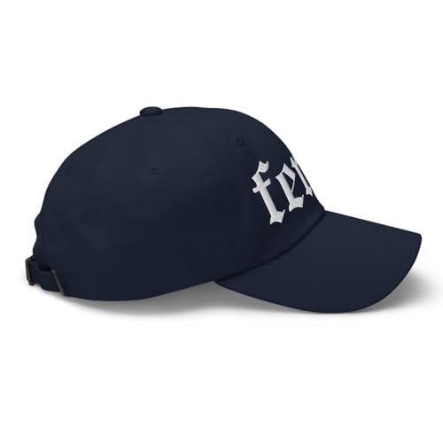 NX Feral Embroidered Curved Bill Cap Relaxed Fit Low Crown Adjustable Dad Hat - color: Navy