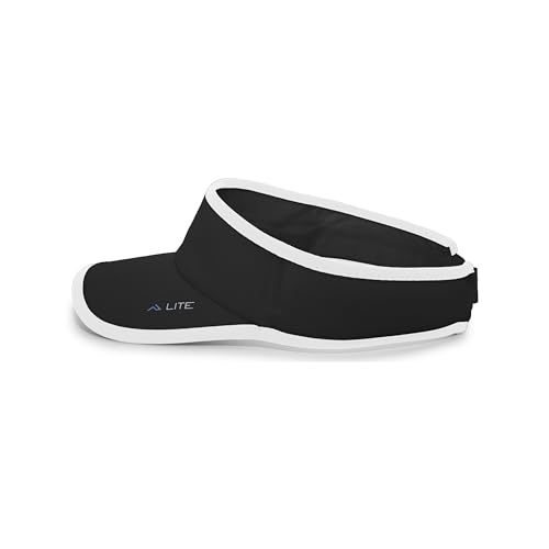 Pacific Headwear Unisex Adult Pacific Headwear Lite Allsport Active Visor - color: Black/White