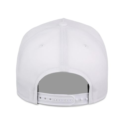 Lids Blank Hook Shot A-Frame Adjustable Snapback Hat – Breathable Mesh & Lightweight | Curved Bill | One Size Fits Most - color: White