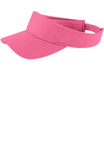 SPORT-TEK Unisex PosiCharge RacerMesh Visor - color: Bright Pink
